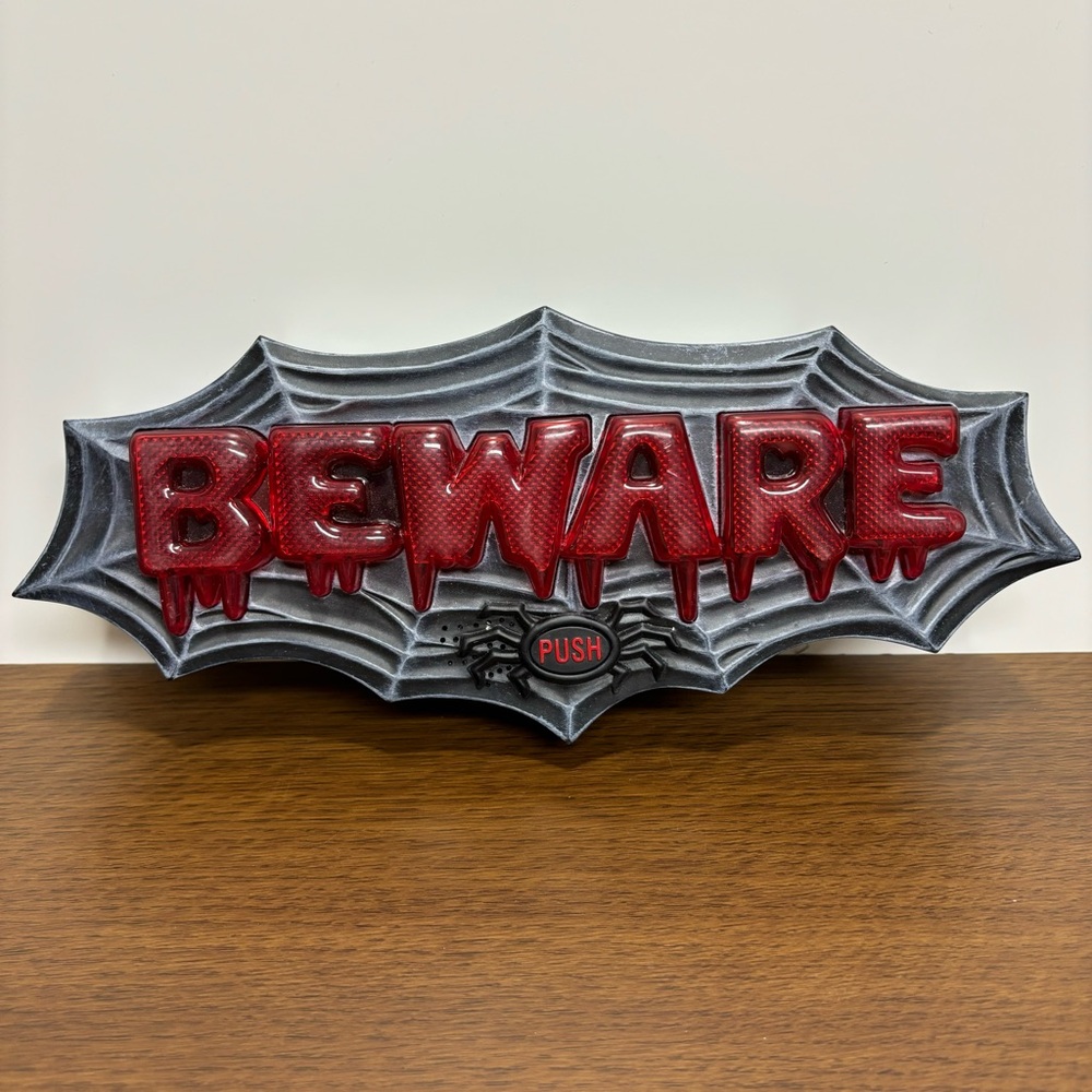 Halloween Beware Door Bell Hanging Decor 2008 Take One